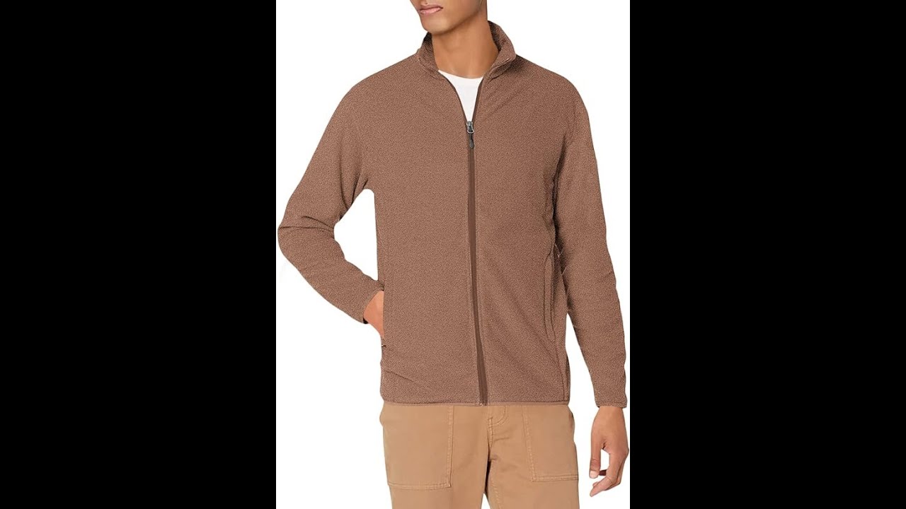 Amazon Essentials Men's Full-Zip Fleece Jacket (Available in Big & Tall)
