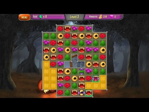 Queen's Garden 3: Halloween (by Seven Sails Games) - puzzle game for android - gameplay.