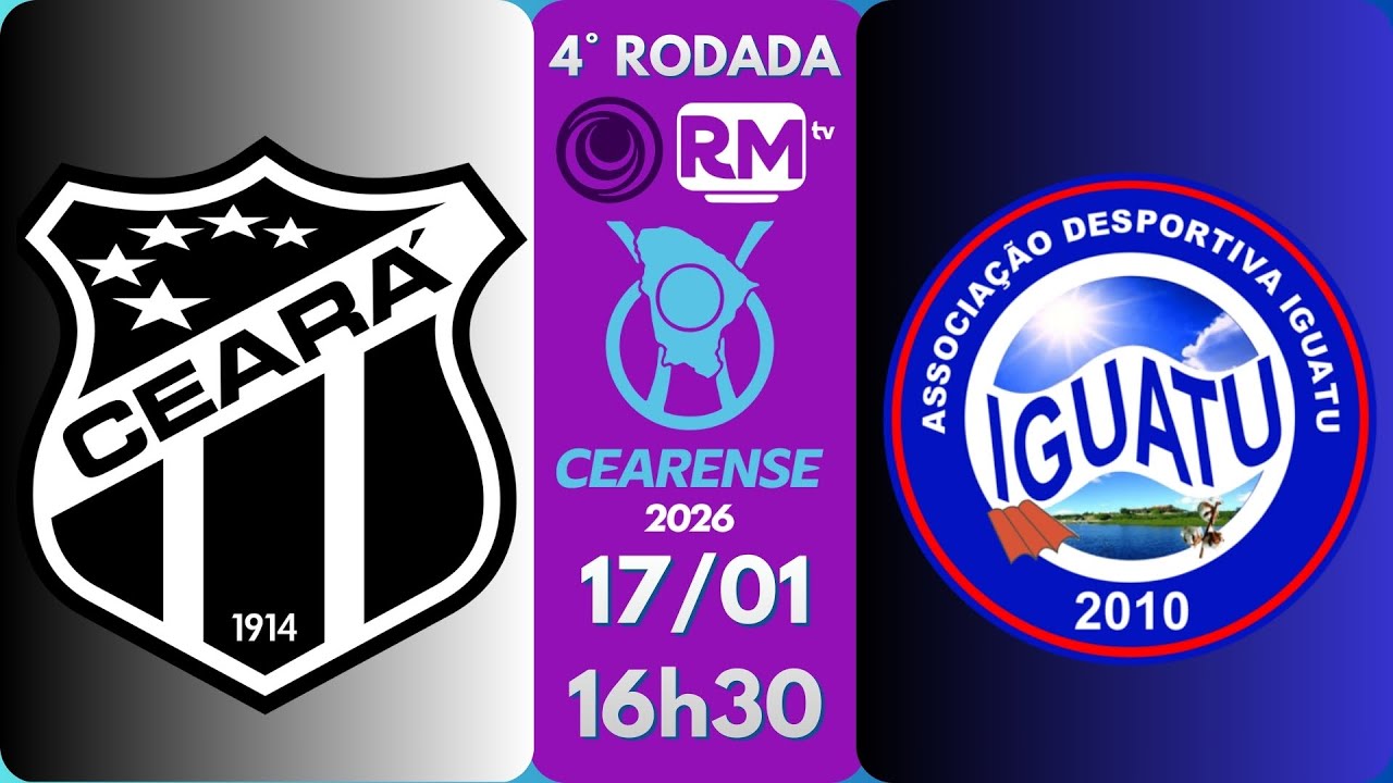 CAMPEONATO CEARENSE 2026 - 4° RODADA - CEARÁ VS IGUATU - AO VIVO