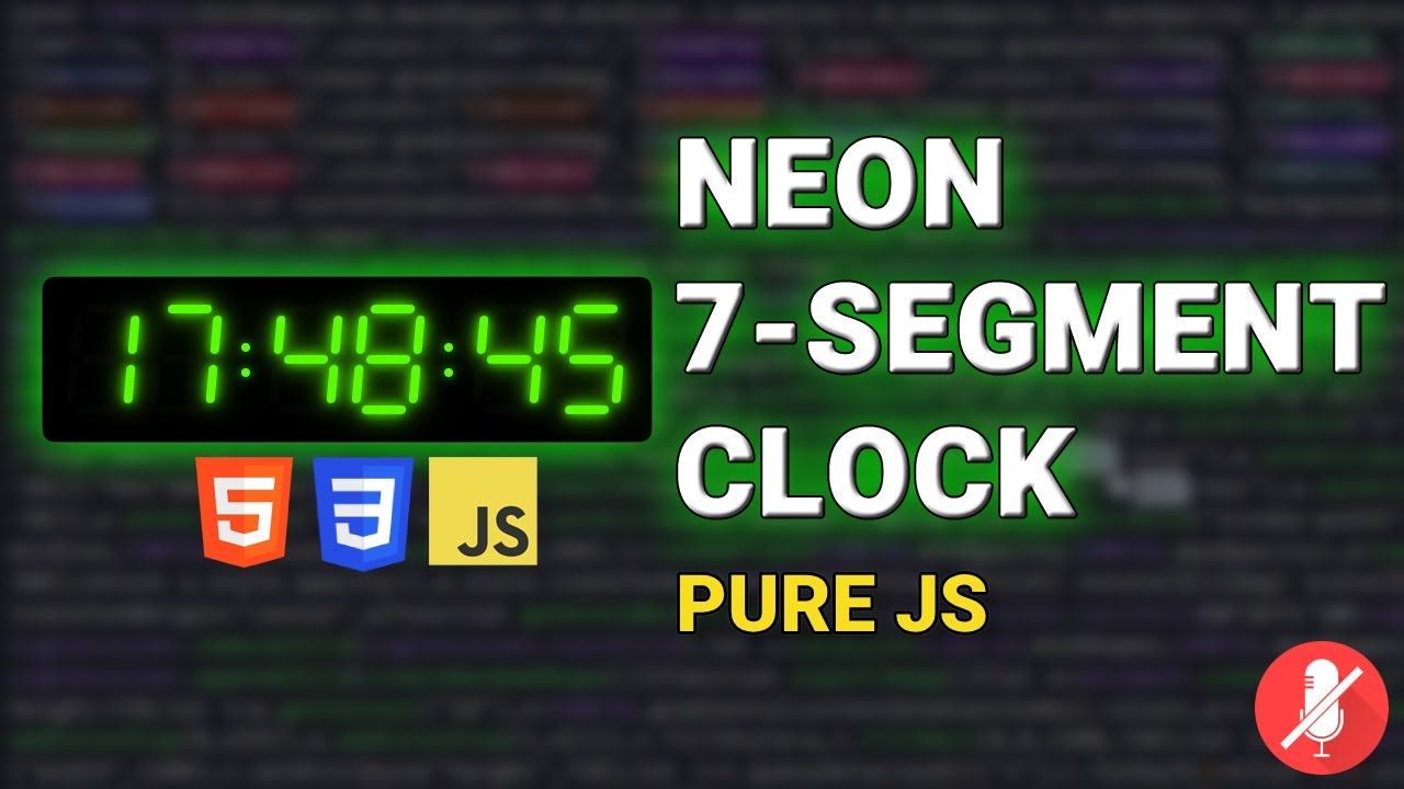 Silent Coding Building a Neon Digital Clock with Pure CSS & JS (No ...
