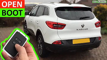 Comment ouvrir le coffre d'une Kadjar ?