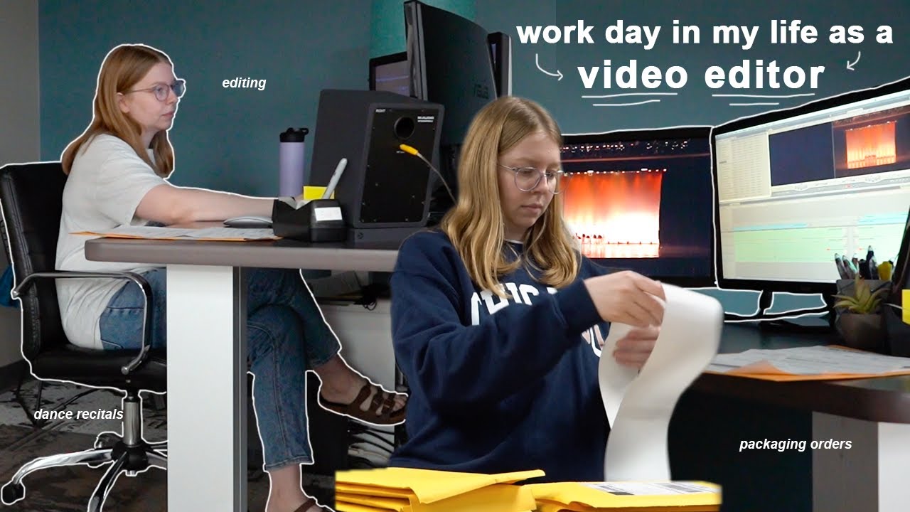 work day in my life as a video editor | editing dance recitals ...