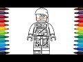 How to draw Lego Bucko (Colin) from Ninjago: Masters of Spinjitzu - Skybound