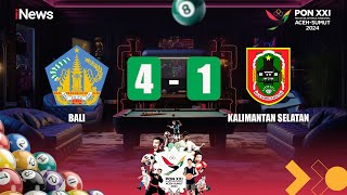 Bali Vs Kalimantan Selatan | Perempat Final 9 Ball Single Putra | PON XXI 2024 Part 01