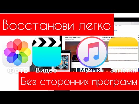 ♻️Как ЛЕГКО восстановить ФОТО, видео, МУЗЫКУ, заметки на iPhone/iPad♻️