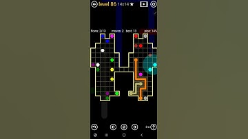 How To Solve Flow Free Inkblot Pack Level 86 14x14 Board Walk Through Solution Walkthrough