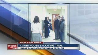 Juror dismissed from Tulsa County Courthouse shooting trial, caught talking with suspect's mother