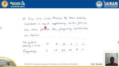 Lecture video_18MAT41_Module5_ Chi square distribution_B Jyothi