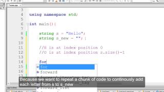 Reversing Strings Algorithm in C++ (Detailed Explanation) - Method 1 NO AUDIO