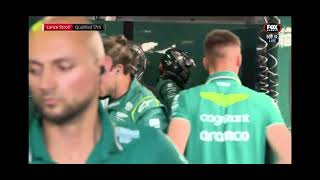 Angry Stroll pushes team member, F1 Qatar GP 2023, was the Team member asking for trouble here?
