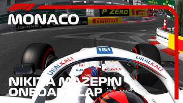 F1 2021 Nikita Mazepin Onboard Lap Monaco | Rfactor F1 2021 mod CHT 1.03