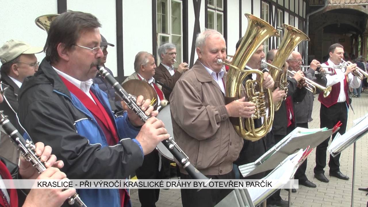 Kraslice: Při výročí Kraslické dráhy byl otevřen Dotzauerův parčík (TV Západ)