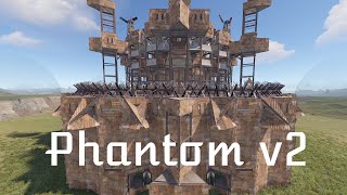 Phantom V2 l Anti Siege, 6 Bunkers, 3 Walls To Open Core | Rust Clan Base Design