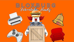 How To Make Different Furniture In Welcome To Bloxburg Roblox - bloxburg furniture hacks l printers bells and more l roblox duration 8 15