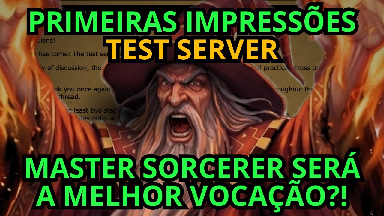 TEST SERVER - BALANCEAMENTO DE VOCAÇÕES! MASTER SORCERER É O NOVO DEUS ...