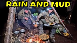 HAMMOCK CAMPING IN HEAVY RAIN AND MUD WE HAD TO MOVE OUR CAMP