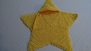 Star cocoon crocheted quickly and easily.