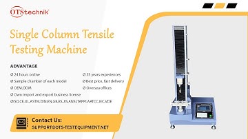 Single column tensile testing machine