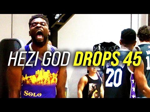 HEZI GOD Shows His War Face: DROPS 45 POINTS in 5v5 Pickup In Chino!