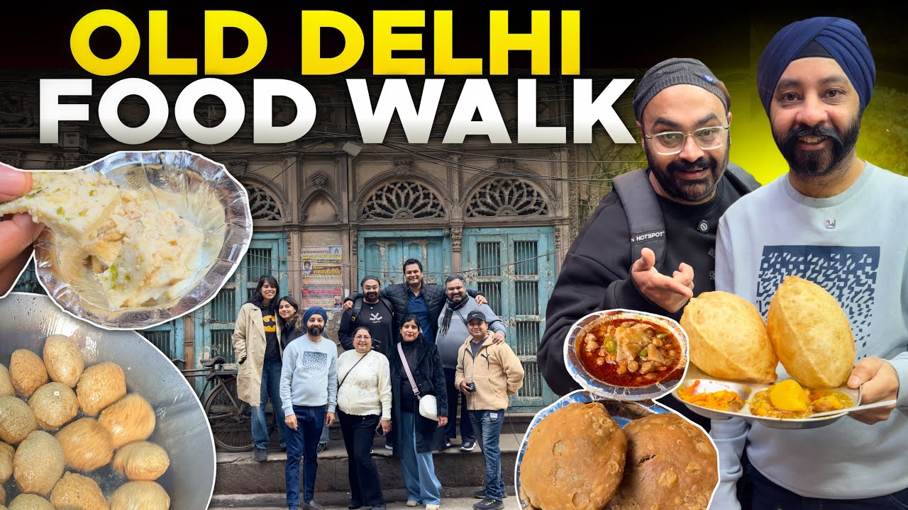 Old Delhi Food walk Chawri Bazaar | Winters food Walk | 4k
