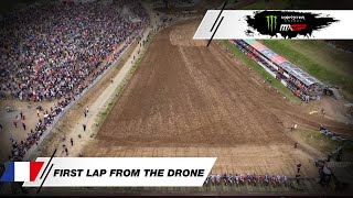 First Lap from the drone | MXGP Race 1 | Monster Energy MXGP of France 2024 #MXGP