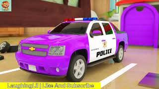 Police Truck - Rectangle Tires Assembly - Cartoon Animation for Children