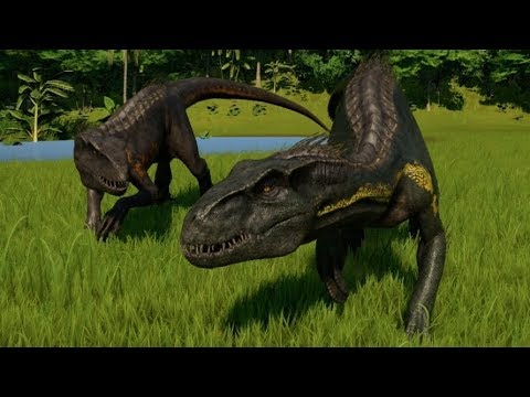 Jurassic World Evolution - 2 Indoraptor vs 2 Spinoraptor (1080p 60FPS ...