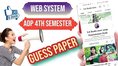Web System Guess Paper ADP 4th Semester 2022|#adp #guess#exam2022