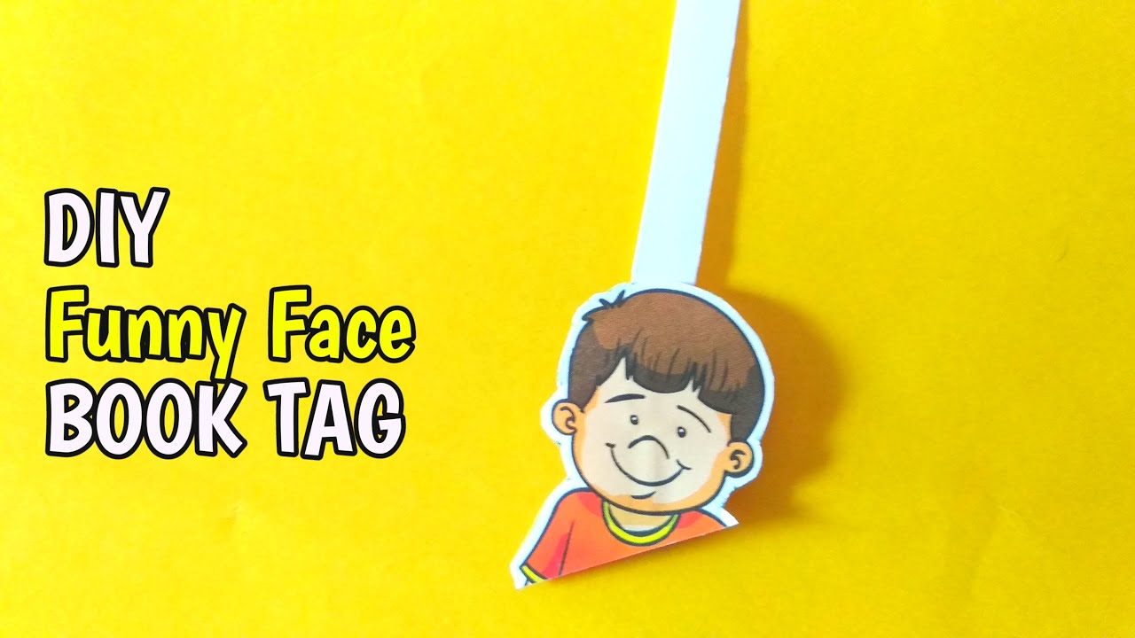 DIY funny Book tag | How to make funny Book tag | Mafic Of Crafts | Easy book tag |  School Hack |
