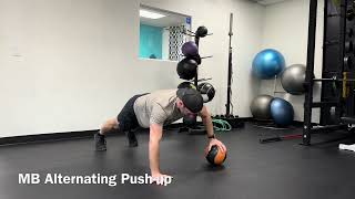 MB Alternating Push-up