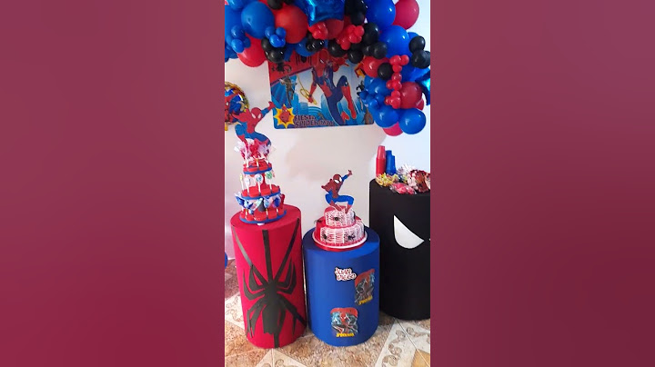 decoración sencilla de spiderman