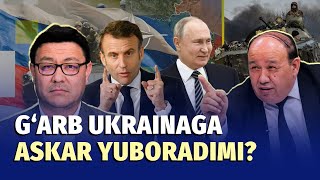 Makronning shov-shuvli bayonoti: Ukrainada G‘arb askarlari?