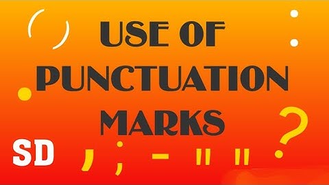 Punctuation || Punctuation in English. (Urdu/Hindi Explanation)