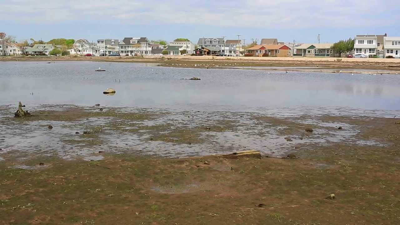 Lake Como Belmar Spring Lake New Jersey being drained YouTube