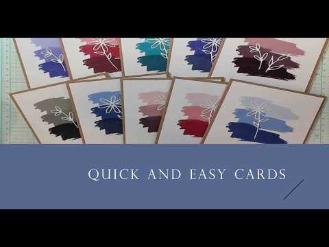 How to Make Quick & Easy Thank You Cards - YouTube