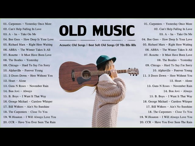 Acoustic Old Music | Best Soft Old Songs Of 70s 80s 90s class=