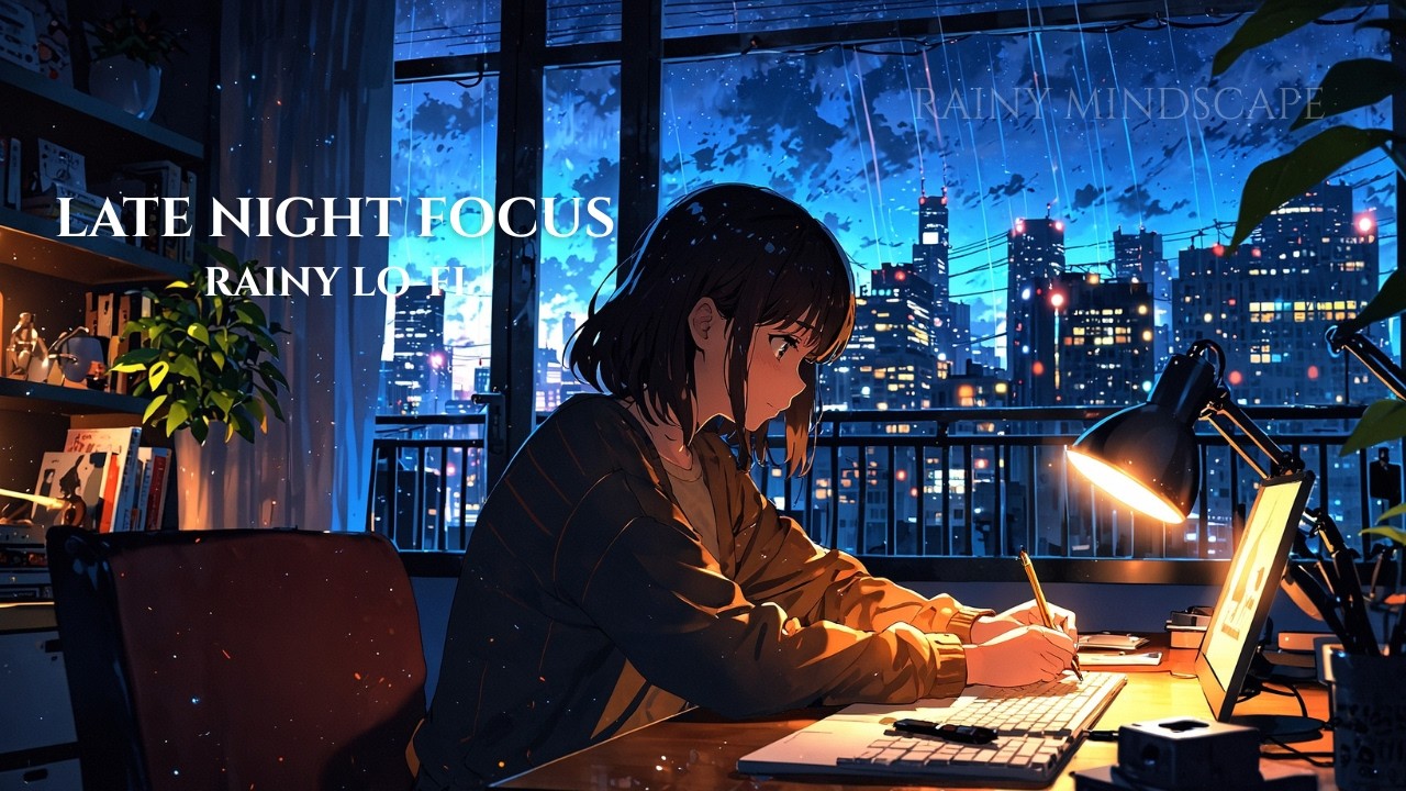 Late Night Rainy Lo-Fi 🌧️🌙 | Deep Focus Beats for Studying