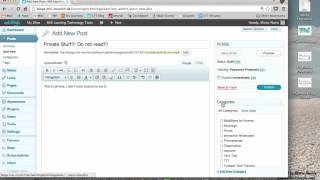 How To Change The Visibility Of A Post In Your Blog