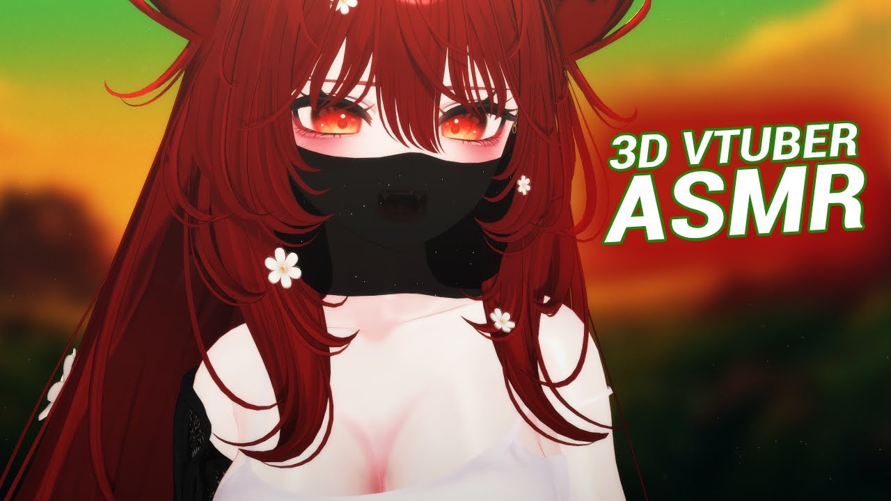 1 Hour of Cozy Vtuber ASMR 3Dio Ear Rubs, Humming, Kisses, Affirmations, Praises and more ~