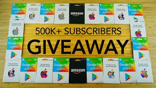 500K Subscribers Giveaway