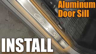 Upgrade your Porsche 997 - How to Install Sleek Aluminum Door Sills