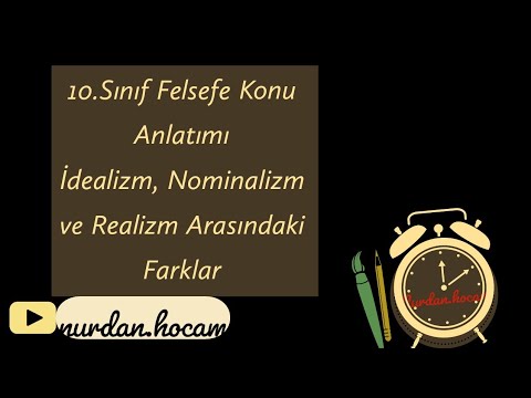 Video: Nominalizm ve realizm arasındaki fark nedir?