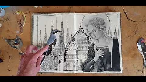 Collage in an Altered Book: Some thoughts about placing focal points in your collage