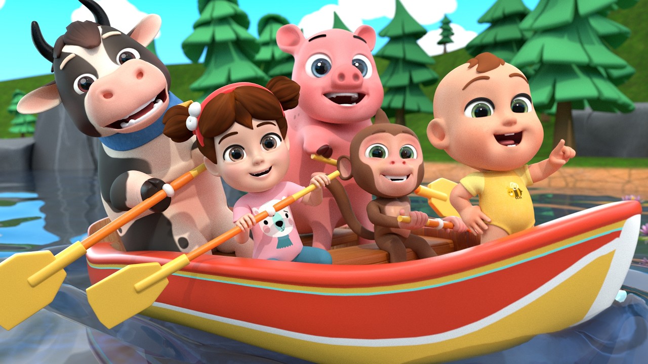 Row Your Boat Song 🐒 and MORE Lalafun Kids Songs