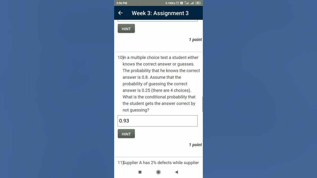 introduction to probability and statistics nptel assignment answers 2023