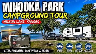 Minooka Park Campground Tour Wilson Lake Kansas One of Kansas Best Lake Campgrounds