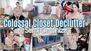 Colossal Closet Declutter and Semi Organization! New Wardrobe & Decluttering 3 closets! Fun Begins