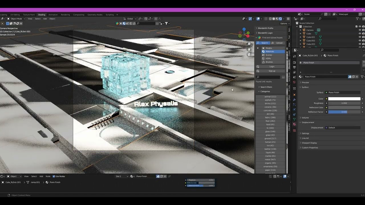 ALEX PHYSALIS  | How i make cover artwork for release | 3D modelling | visual design | blender art