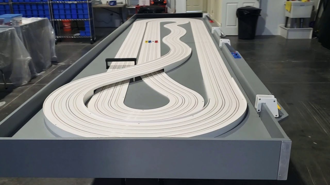 Race Ready HO Slot Car Track 4x16 Walk-around - YouTube