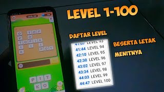 LEVEL 1-100 KUNCI JAWABAN SHOPEE TEBAK KATA
